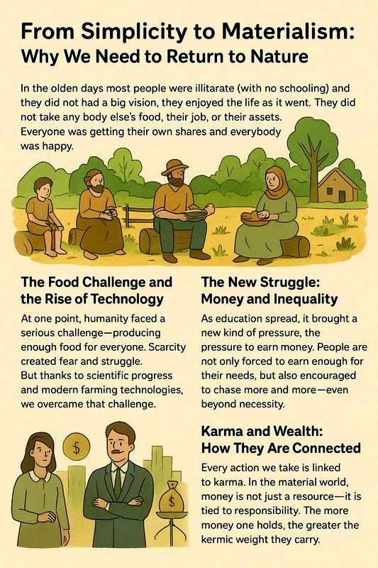 From Simplicity to Materialism: Why We Need to Return to Nature